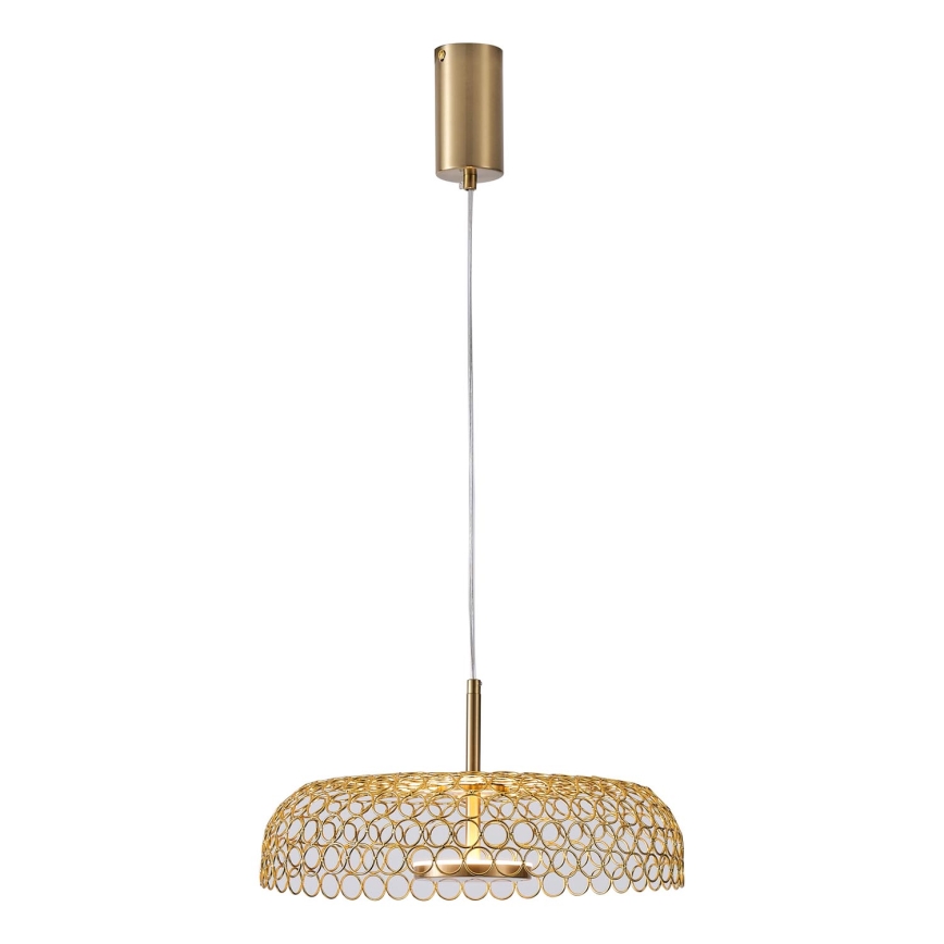 LED Pakabinamas sietynas LED/10W/230V 3000K auksas diametras 35 cm