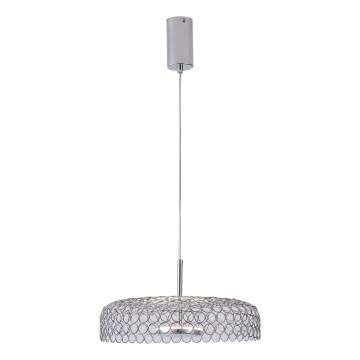 LED Pakabinamas sietynas LED/10W/230V 3000K blizgus chromas diametras 35 cm