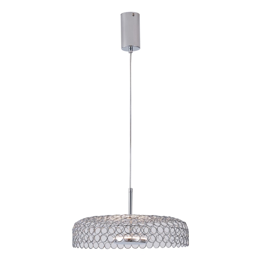 LED Pakabinamas sietynas LED/10W/230V 3000K blizgus chromas diametras 35 cm