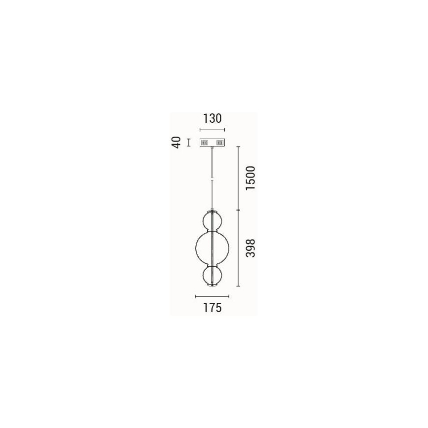 LED Pakabinamas sietynas LED/12,6W/230V 3000K