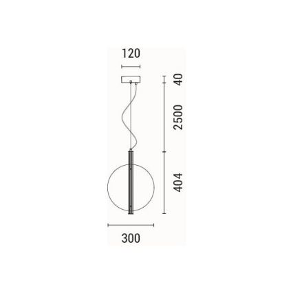 LED Pakabinamas sietynas LED/12,6W/230V 3000K