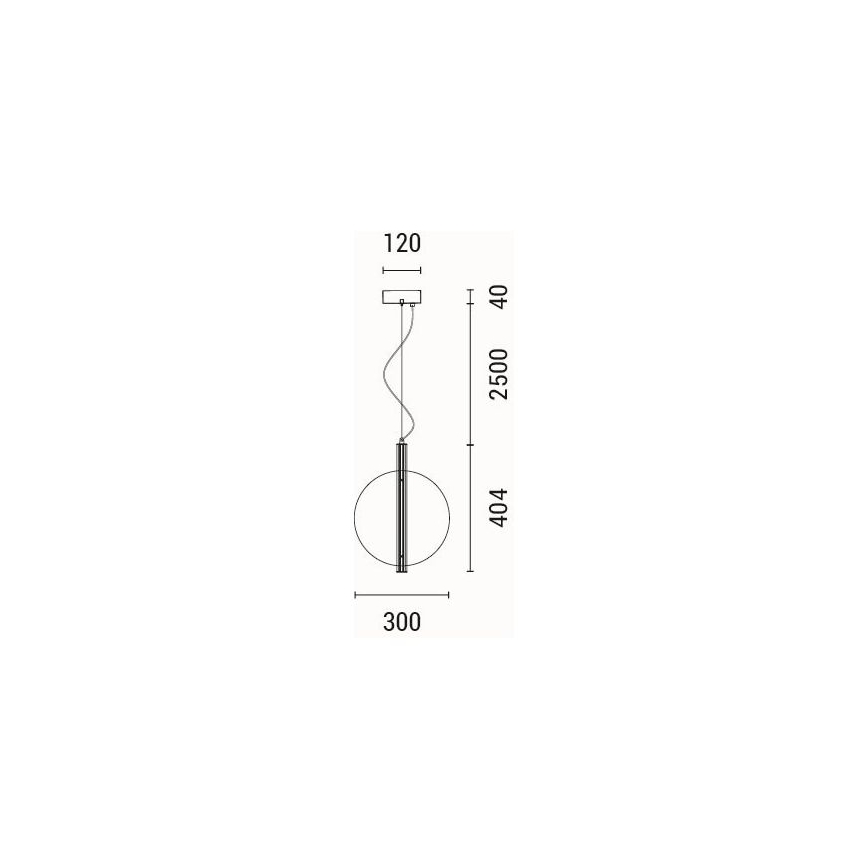 LED Pakabinamas sietynas LED/12,6W/230V 3000K
