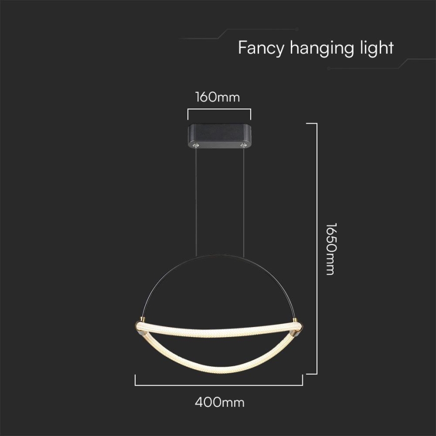 LED Pakabinamas sietynas LED/12W/230V 3000K diametras 40 cm