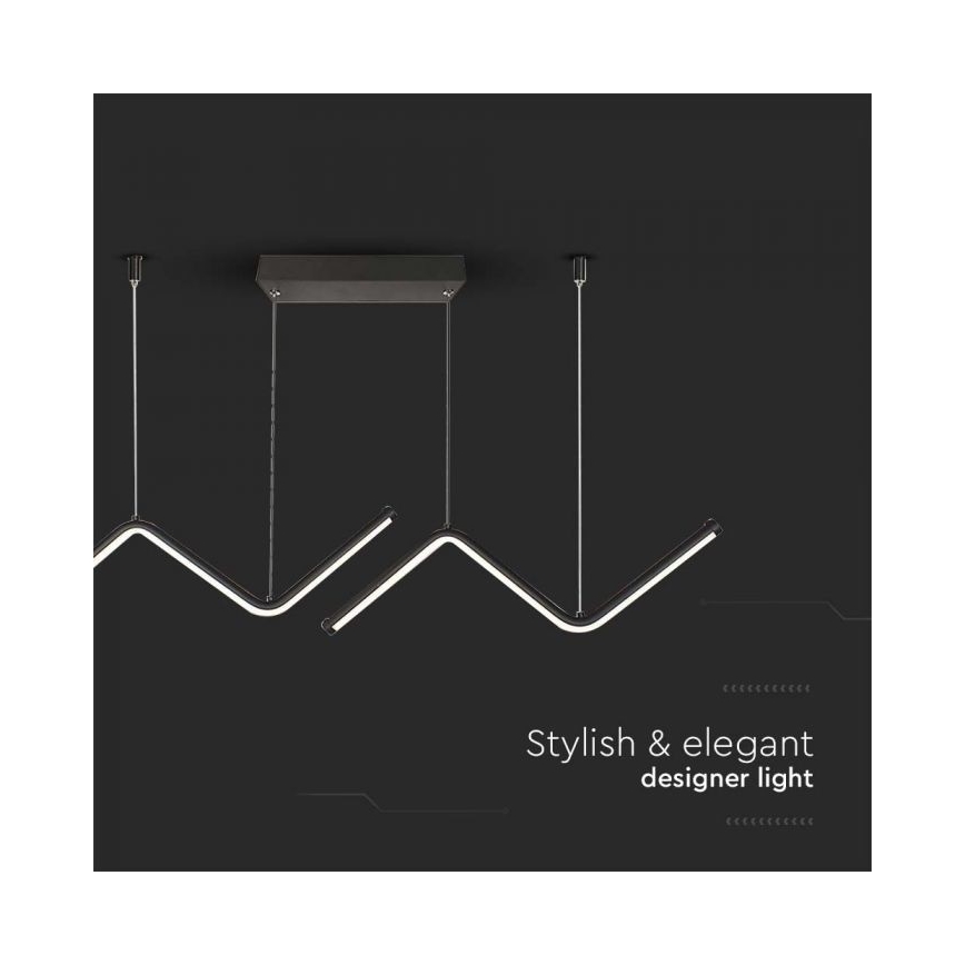 LED Pakabinamas sietynas LED/12W/230V 4000K juoda