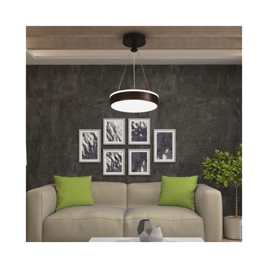 LED Pakabinamas sietynas LED/12W/230V 4000K juoda