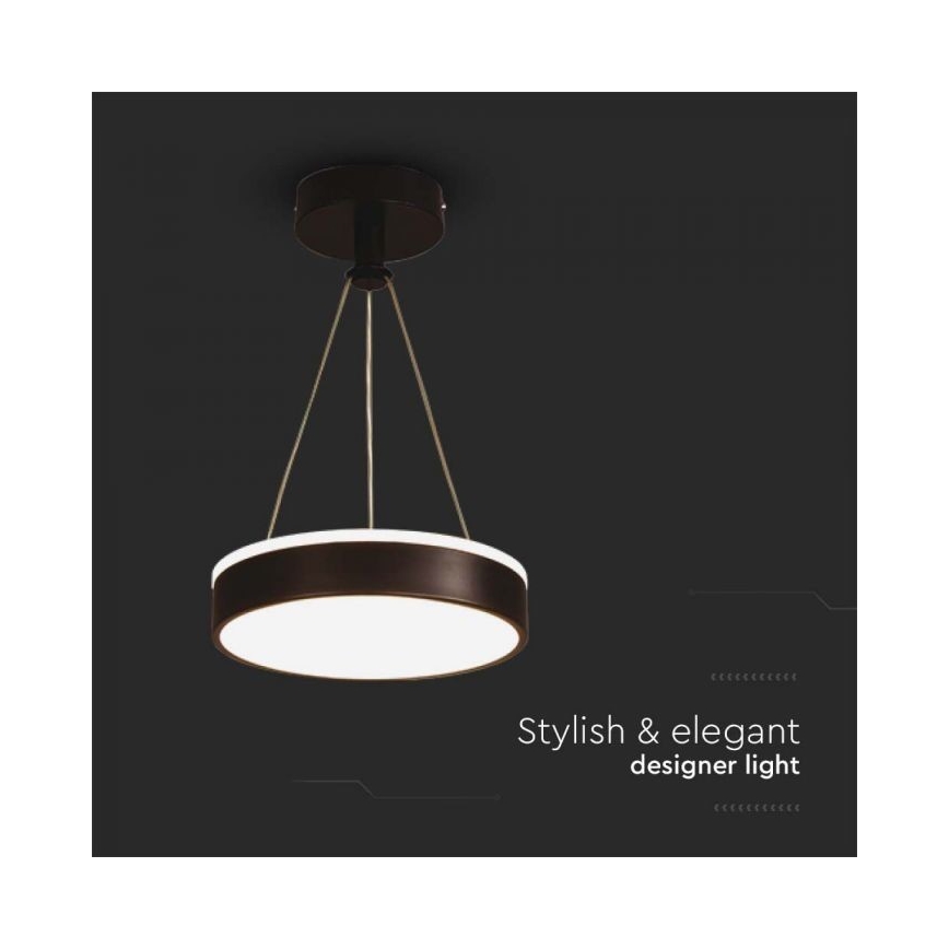 LED Pakabinamas sietynas LED/12W/230V 4000K juoda