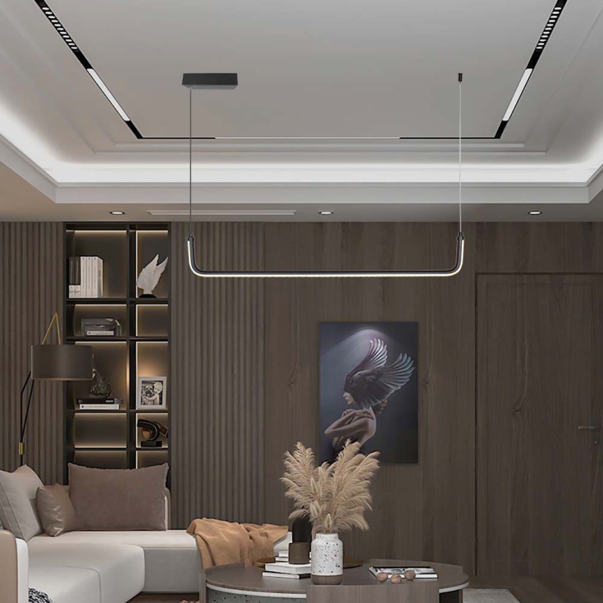 LED Pakabinamas sietynas LED/12W/230V 4000K juoda