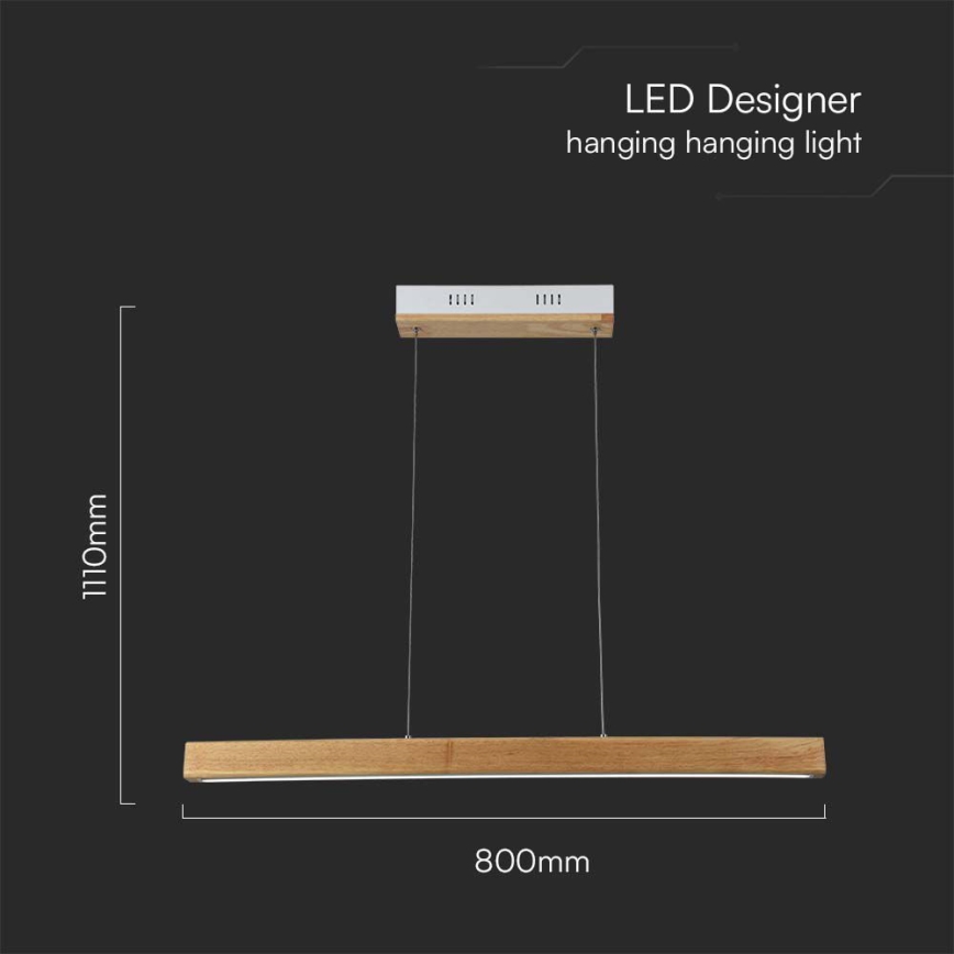 LED Pakabinamas sietynas LED/12W/230V 4000K ruda