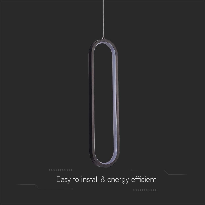 LED Pakabinamas sietynas LED/13W/230V 3000K juoda