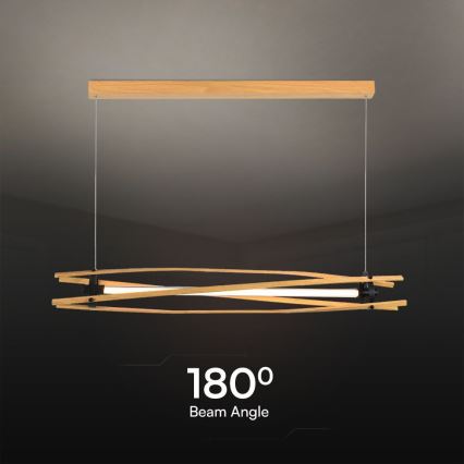 LED Pakabinamas sietynas LED/15W/230V 3000K ruda