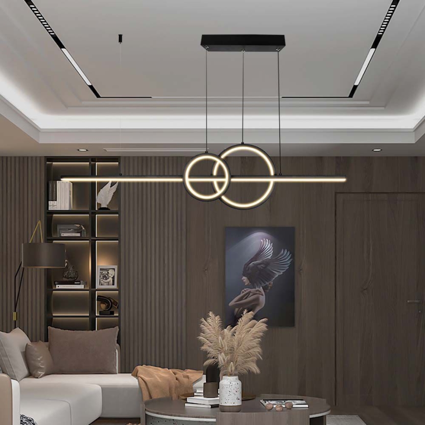LED Pakabinamas sietynas LED/15W/230V 4000K juoda