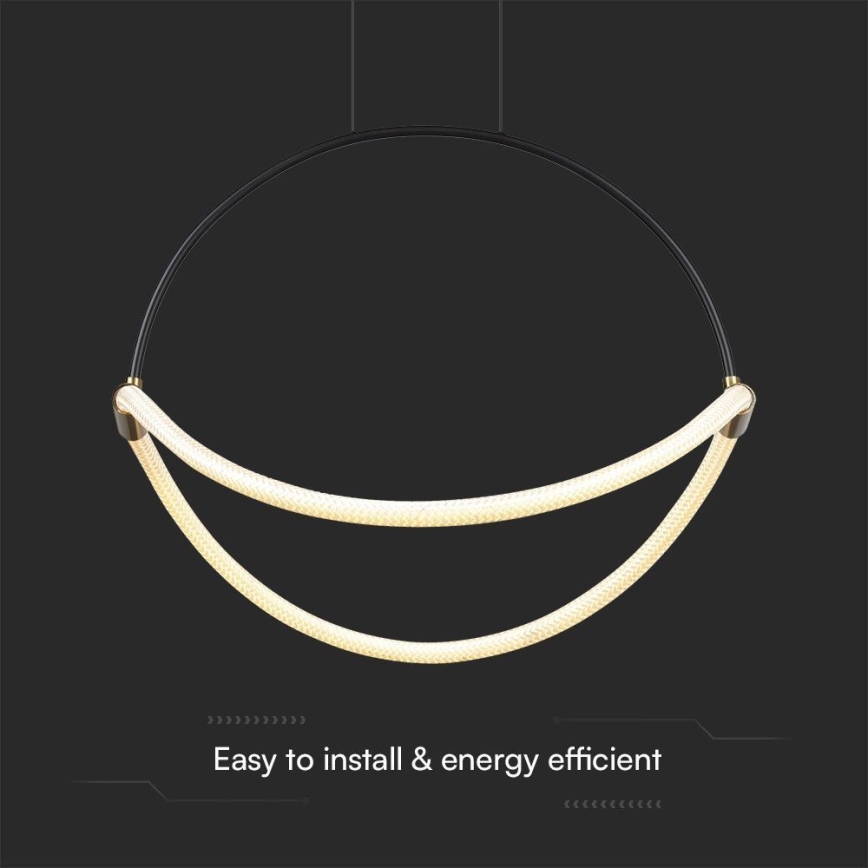LED Pakabinamas sietynas LED/16W/230V 3000K diametras 50 cm