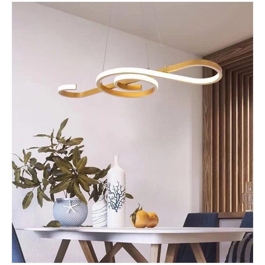 LED Pakabinamas sietynas LED/18W/230V 3000K auksas