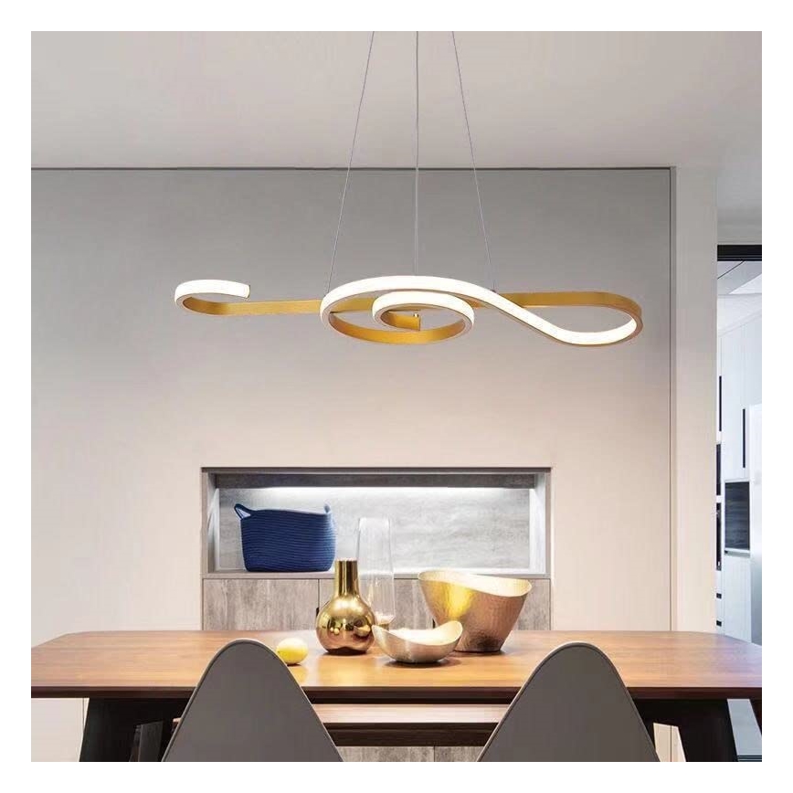LED Pakabinamas sietynas LED/18W/230V 3000K auksas