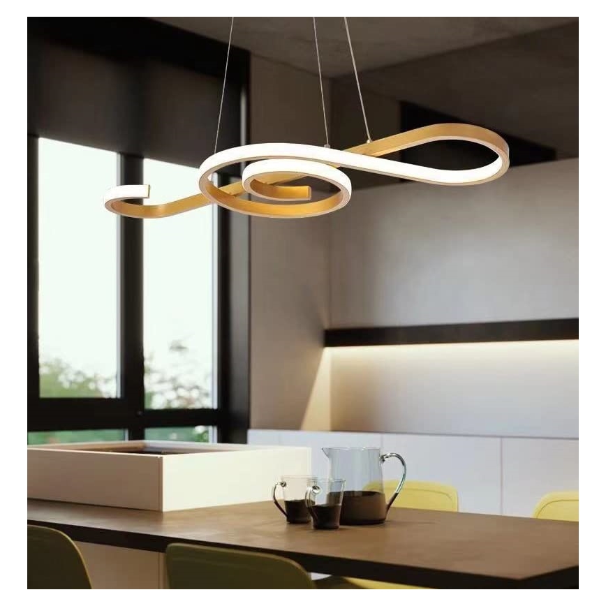 LED Pakabinamas sietynas LED/18W/230V 3000K auksas