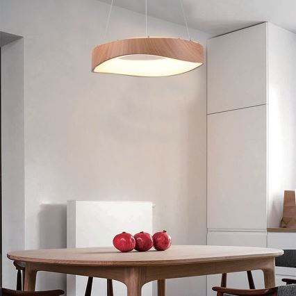 LED Pakabinamas sietynas LED/18W/230V 3000K ø 40 cm ruda