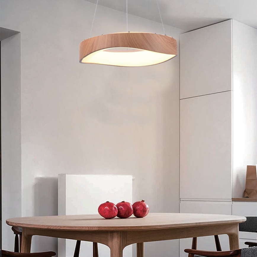 LED Pakabinamas sietynas LED/18W/230V 3000K ø 40 cm ruda
