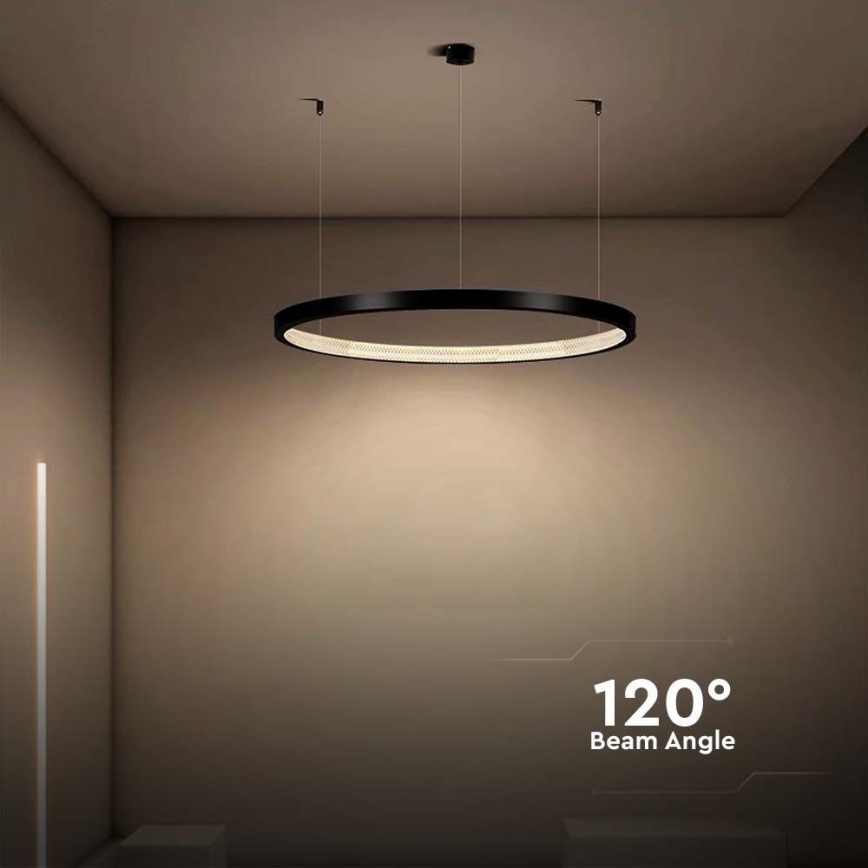 LED Pakabinamas sietynas LED/19W/230V 3000K juoda