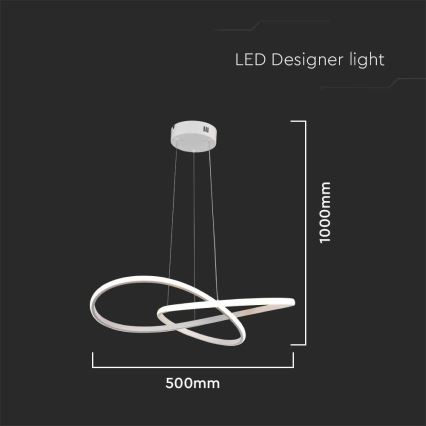 LED Pakabinamas sietynas LED/20W/230V 3000K balta