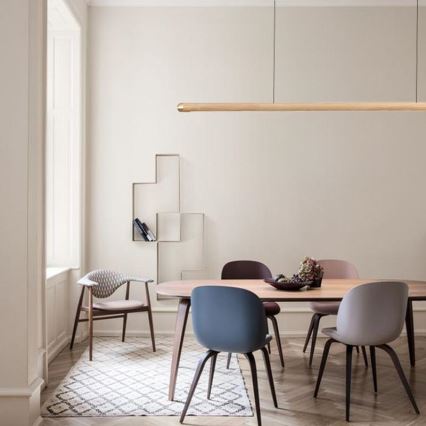 LED Pakabinamas sietynas LED/22W/230V 4000K 120 cm uosio/medžio masyvo