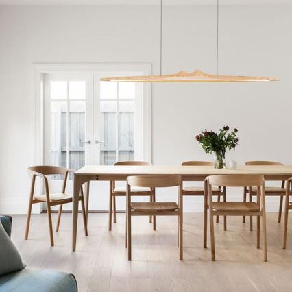 LED Pakabinamas sietynas LED/22W/230V 4000K 120 cm uosio/medžio masyvo