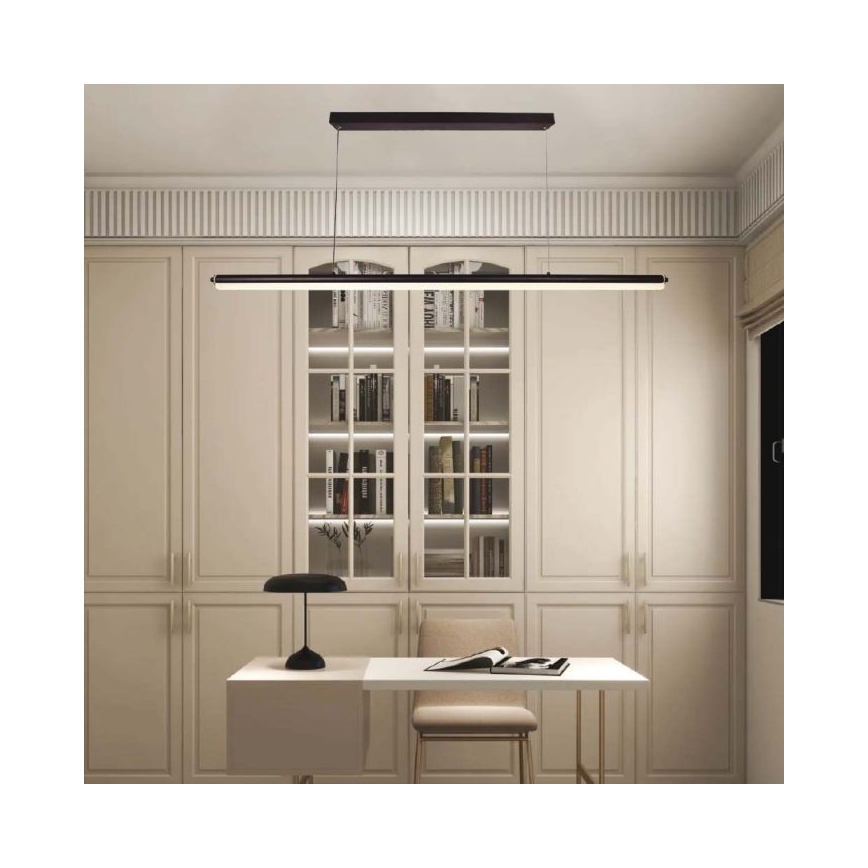LED Pakabinamas sietynas LED/23W/230V 4000K 120 cm juoda