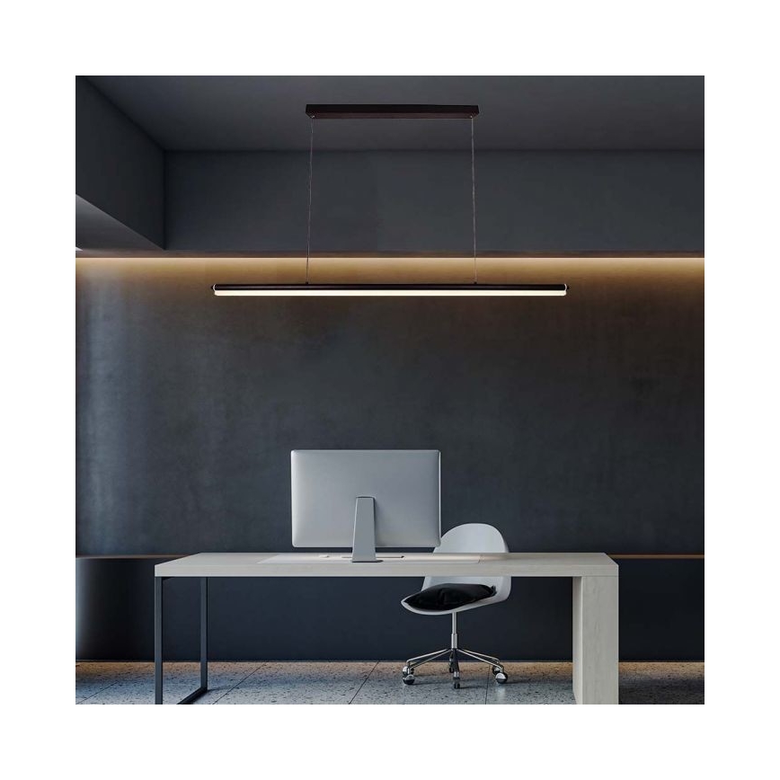 LED Pakabinamas sietynas LED/23W/230V 4000K 120 cm juoda