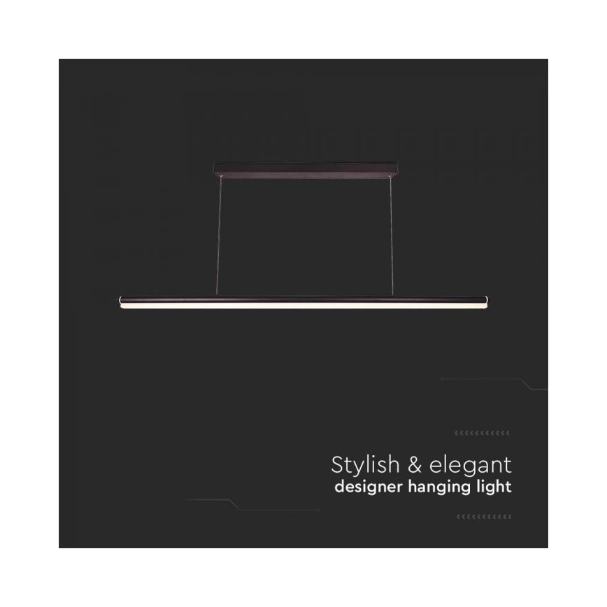 LED Pakabinamas sietynas LED/23W/230V 4000K 120 cm juoda