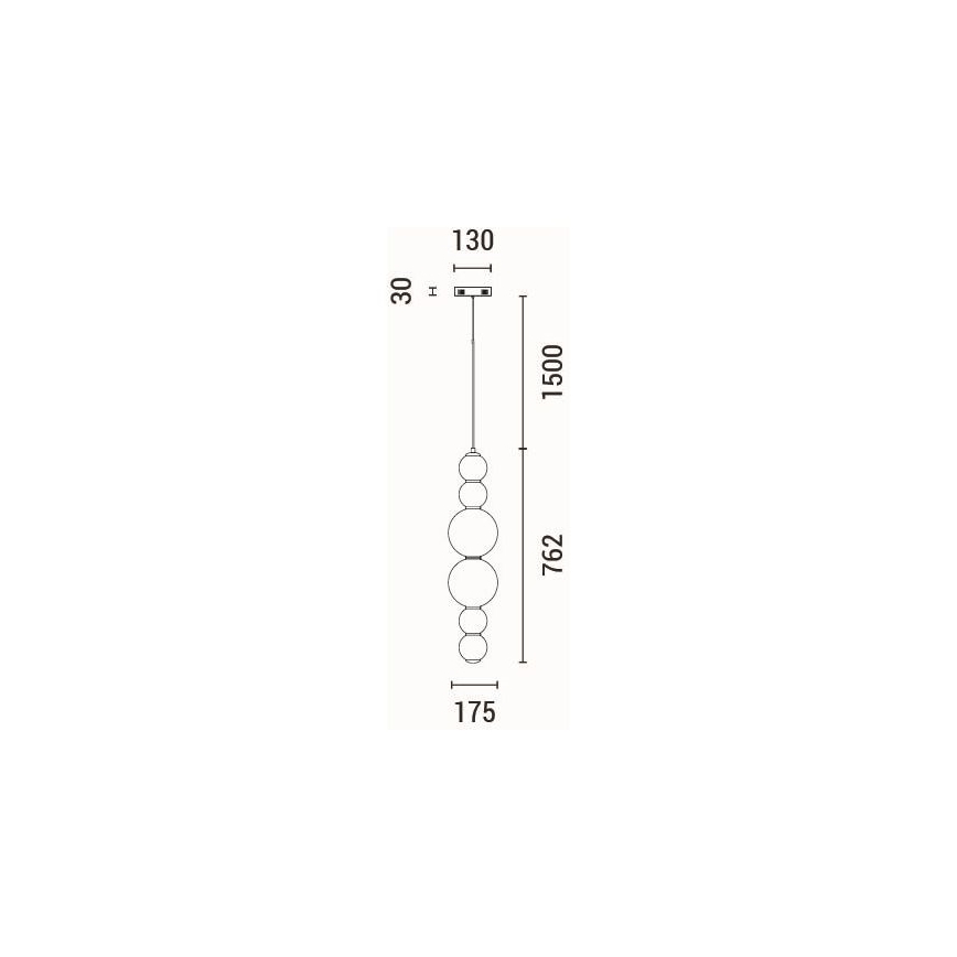 LED Pakabinamas sietynas LED/24W/230V 3000K