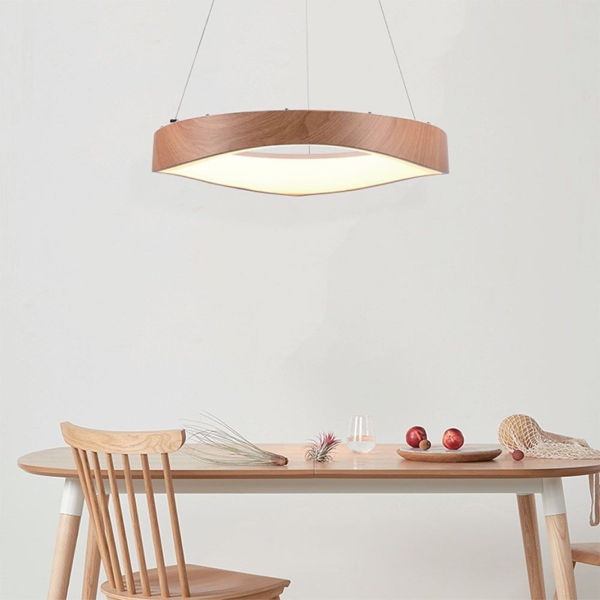 LED Pakabinamas sietynas LED/25W/230V 3000K ø 50 cm ruda