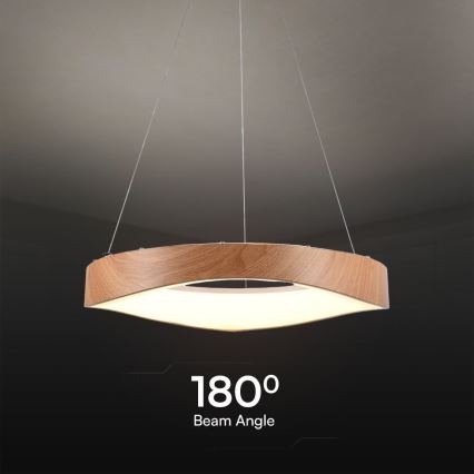 LED Pakabinamas sietynas LED/25W/230V 3000K ø 50 cm ruda