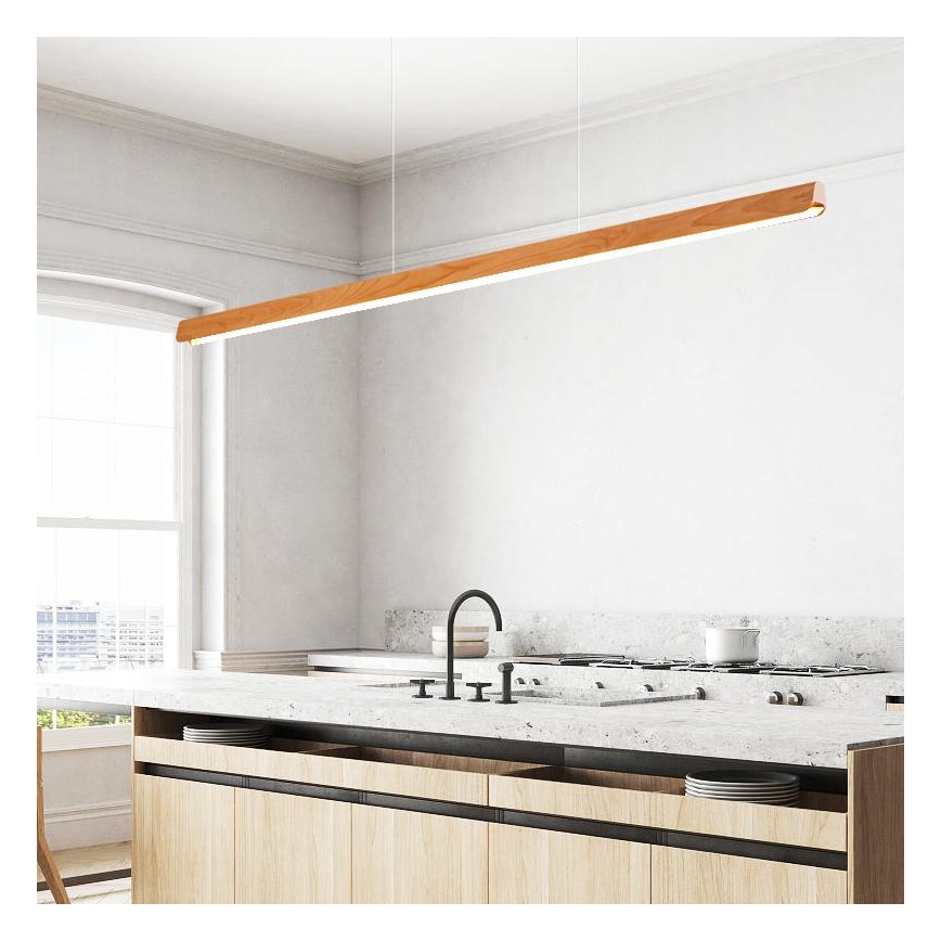 LED Pakabinamas sietynas LED/26W/230V 4000K 150 cm bukas/medžio masyvo