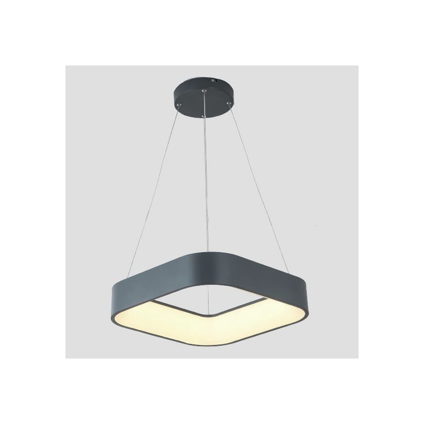 LED Pakabinamas sietynas LED/30W/230V 3000K 45x45 cm pilka