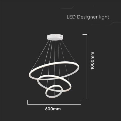 LED Pakabinamas sietynas LED/32W/230V 3000K balta