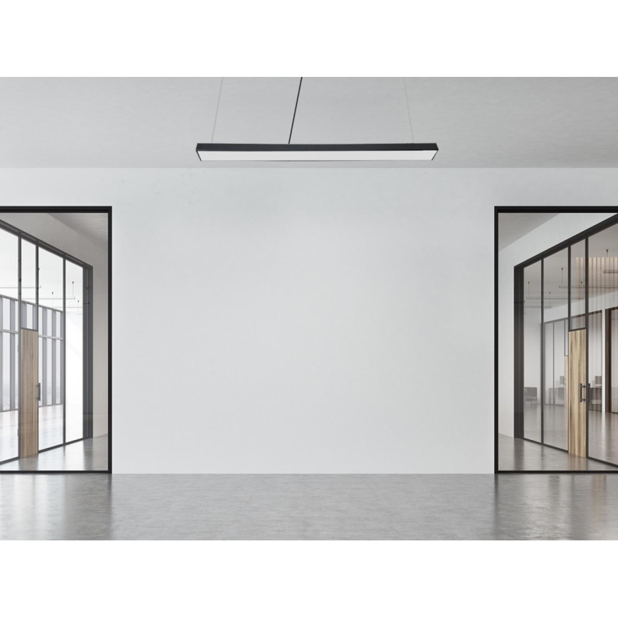 LED Pakabinamas sietynas LED/32W/230V 4000K diametras 120 cm juoda
