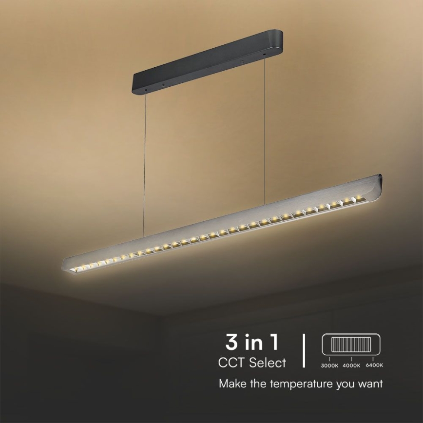 LED Pakabinamas sietynas LED/36W/230V 3000/4000/6400K antracitas