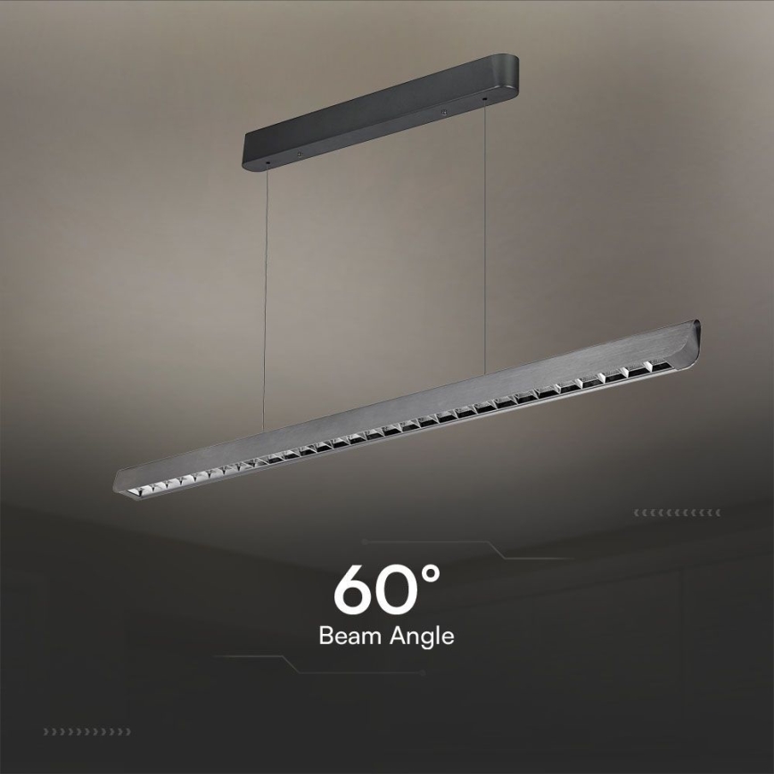 LED Pakabinamas sietynas LED/36W/230V 3000/4000/6400K antracitas