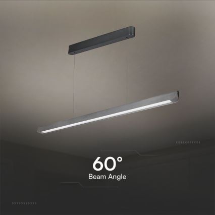 LED Pakabinamas sietynas LED/36W/230V 3000/4000/6400K antracitas
