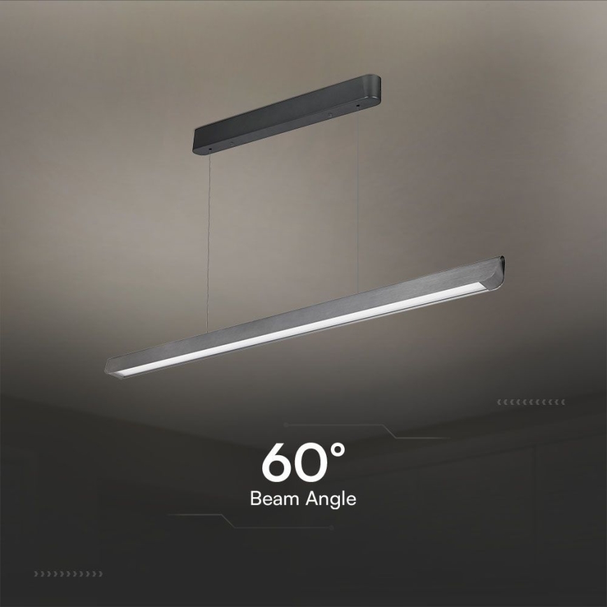 LED Pakabinamas sietynas LED/36W/230V 3000/4000/6400K antracitas