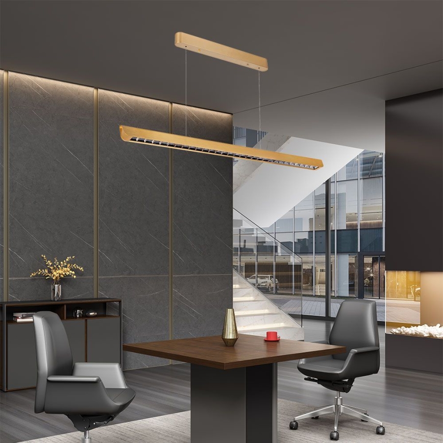 LED Pakabinamas sietynas LED/36W/230V 3000/4000/6400K auksas