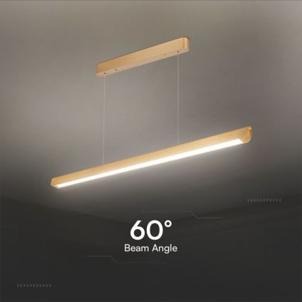 LED Pakabinamas sietynas LED/36W/230V 3000/4000/6400K auksas