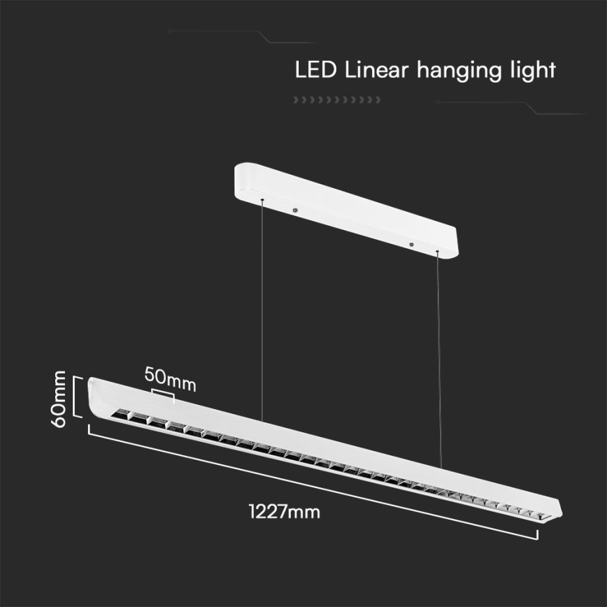 LED Pakabinamas sietynas LED/36W/230V 3000/4000/6400K balta
