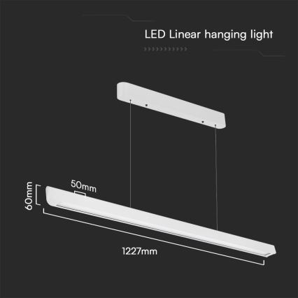 LED Pakabinamas sietynas LED/36W/230V 3000/4000/6400K balta