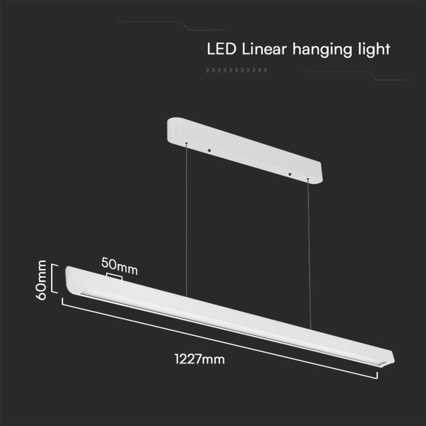 LED Pakabinamas sietynas LED/36W/230V 3000/4000/6400K balta