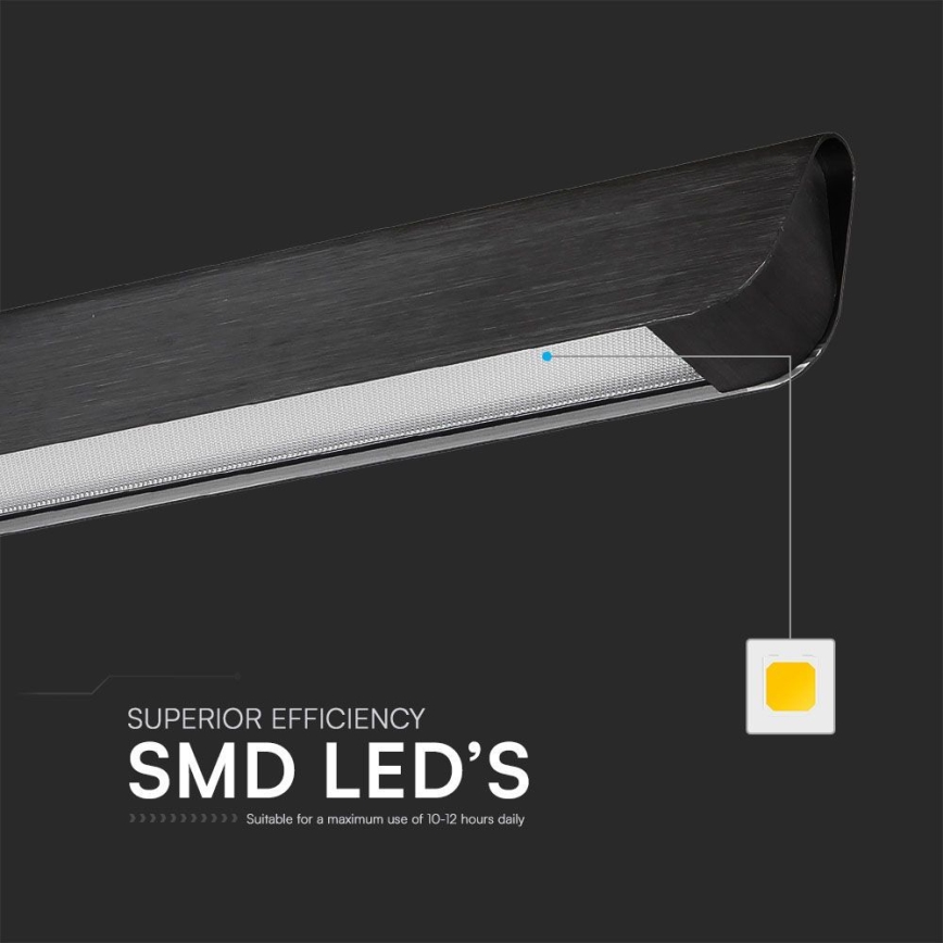 LED Pakabinamas sietynas LED/36W/230V 3000/4000/6400K juoda