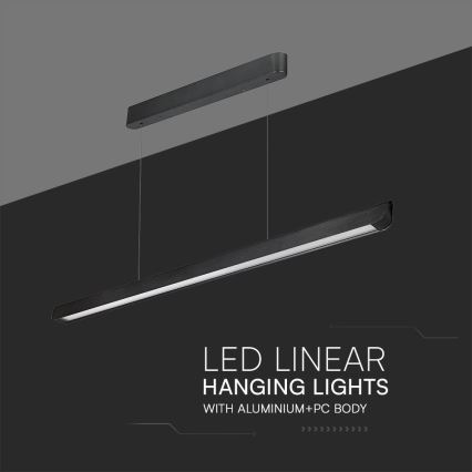LED Pakabinamas sietynas LED/36W/230V 3000/4000/6400K juoda