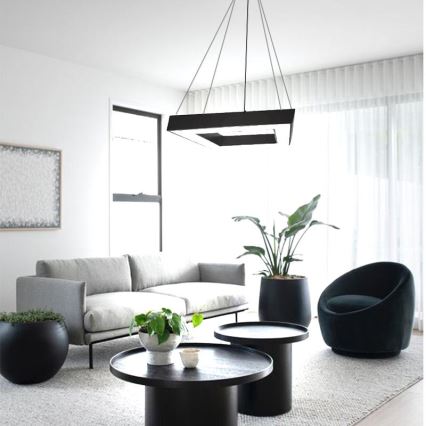LED Pakabinamas sietynas LED/40W/230V 4000K 60x60 cm