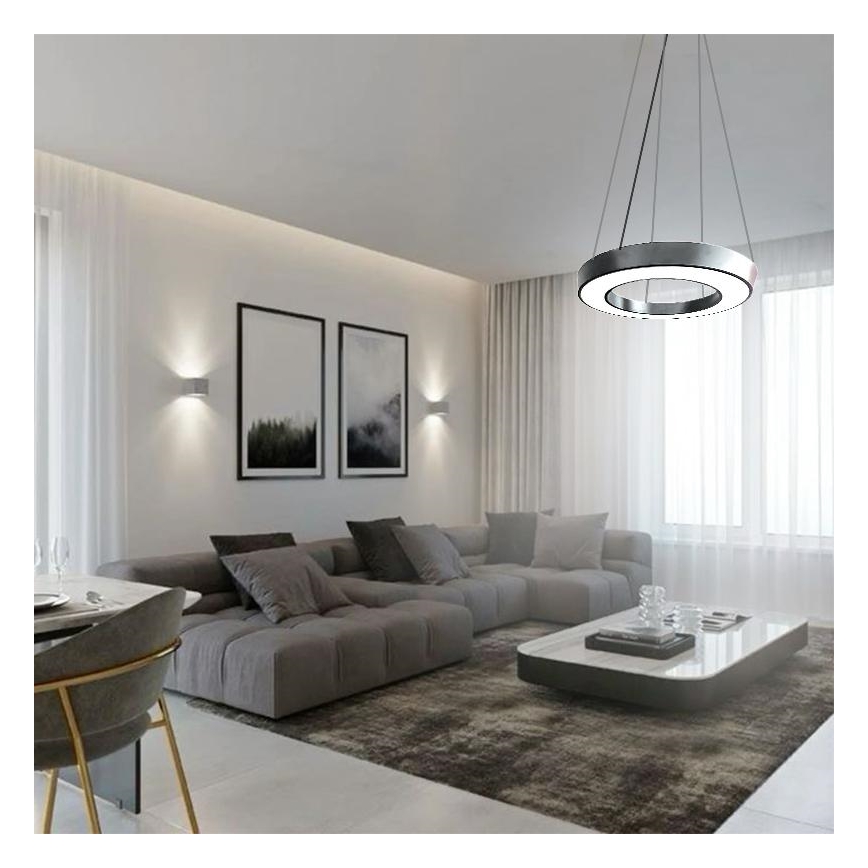 LED Pakabinamas sietynas LED/40W/230V 4000K diametras 80 cm