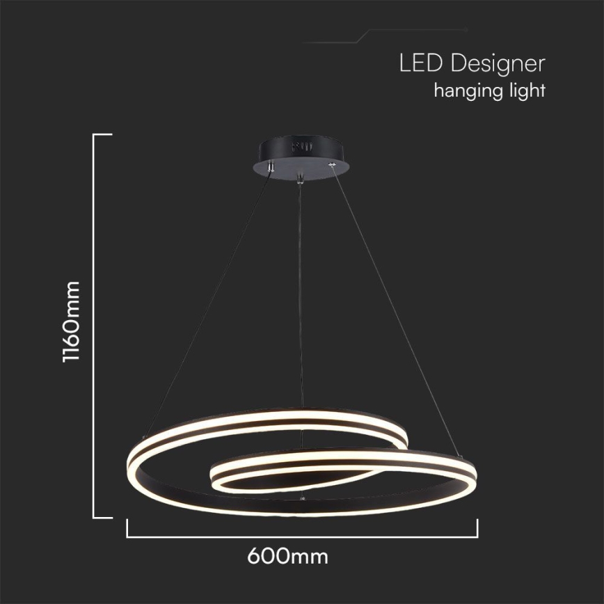 LED Pakabinamas sietynas LED/40W/230V 3000/4000/6400K