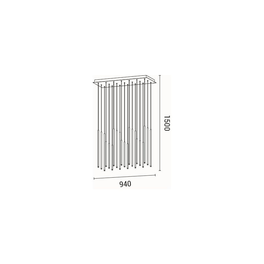 LED Pakabinamas sietynas LED/47W/230V 3000K